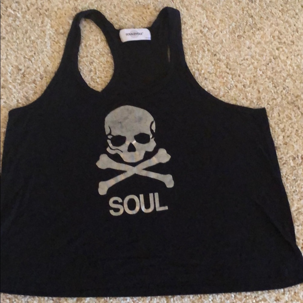 Soulcycle metallic print tank